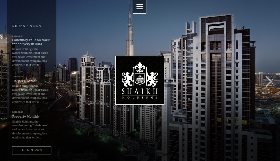 Shaikh Holdings Website Design
