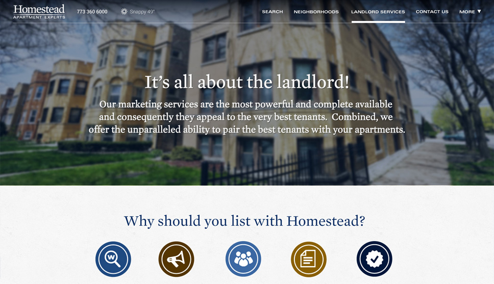 Homestead Group Real Estate Brokerage Web Design
